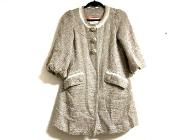 Chesty(チェスティ) コート サイズ0 XS レディース グレー×ピンク×マルチ ツイード/ラメ/春・秋物【20200509】【中古】【dfn】