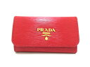 PRADA(プラダ) キーケース美品■ - 1PG222 レッド 6連フック レザー【20200107】【中古】【dfn】