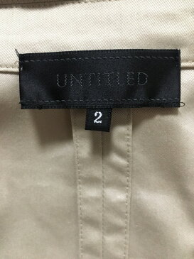 UNTITLED(アンタイトル) ジャケット サイズ2 M レディース ベージュ【20200315】【中古】【dfn】