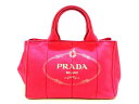 PRADA(プラダ) トートバッグ CANAPA 1BG642 ピンク キャンバス【20200126】【中古】【dfn】