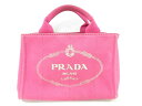 PRADA(プラダ) ハンドバッグ CANAPA ピンク キャンバス【20200125】【中古】【dfn】