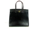 PRADA(プラダ) トートバッグ美品■ - - 黒 レザー【20200620】【中古】【dfn】