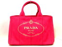 PRADA(プラダ) トートバッグ CANAPA ピンク キャンバス【20200613】【中古】【dfn】