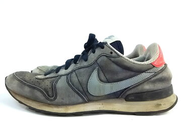 【新着】NIKE(ナイキ) スニーカー メンズ インターナショナリスト 631755-402 ダークグレー×グレー×レッド スエード×合皮【20200311】【中古】