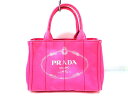 PRADA(プラダ) トートバッグ CANAPA 1BG439 ピンク キャンバス【20200220】【中古】【dfs】