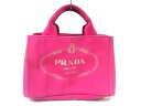 PRADA(プラダ) トートバッグ CANAPA ピンク キャンバス【20200722】【中古】【dfn】