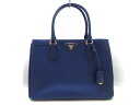 PRADA(プラダ) ハンドバッグ美品■ ガレリア BN1874 ブルー(BLUETTE) レザー(サフィアーノリュクス)【20200715】【中古】【dfs】