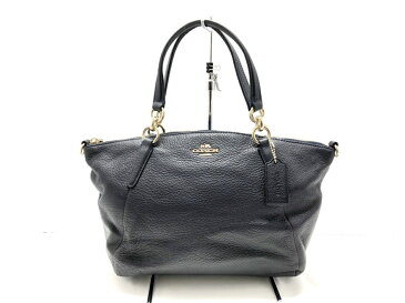 COACH(コーチ) ハンドバッグ ペブルドレザースモールケルシーサッチェル F36675 黒 レザー【20200530】【中古】【dfn】