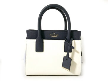 Kate spade(ケイトスペード) ハンドバッグ PXRU6669 アイボリー×ダークネイビー×ライトブルー レザー【20200605】【中古】【dfs】