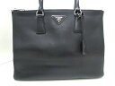 【新着】PRADA(プラダ) トートバッグ ガレリア 1BA274 黒 シティカーフレザー【20200701】【中古】