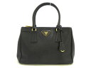 PRADA(プラダ) ハンドバッグ ガレリア 1BA863 黒 サフィアーノリュクス(レザー)【20200818】【中古】【dfs】