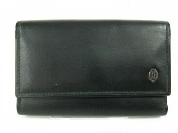 【新着】Cartier(カルティエ) キーケース パシャ 黒 6連フック レザー【20201105】【中古】