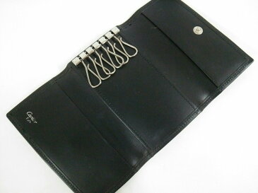 【新着】Cartier(カルティエ) キーケース パシャ 黒 6連フック レザー【20201105】【中古】