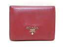 【新着】PRADA(プラダ) 2つ折り財布 - レッド レザー【20201128】【中古】