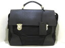 【新着】PRADA(プラダ) ビジネスバッグ - 黒 サフィアーノレザー×ナイロン【20201205】【中古】