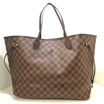 【新着】LOUIS VUITTON(ルイヴィトン) トートバッグ ダミエ ネヴァーフルGM N51106 エベヌ ダミエ・キャンバス【20210131】【中古】