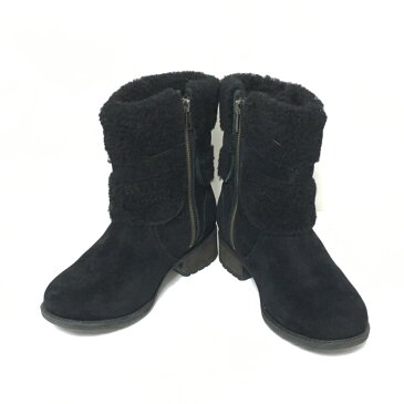 【新着】UGG(アグ) ショートブーツ 22 レディース - 1006039 黒 ムートン【20210320】【中古】