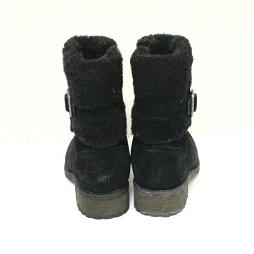 【新着】UGG(アグ) ショートブーツ 22 レディース - 1006039 黒 ムートン【20210320】【中古】