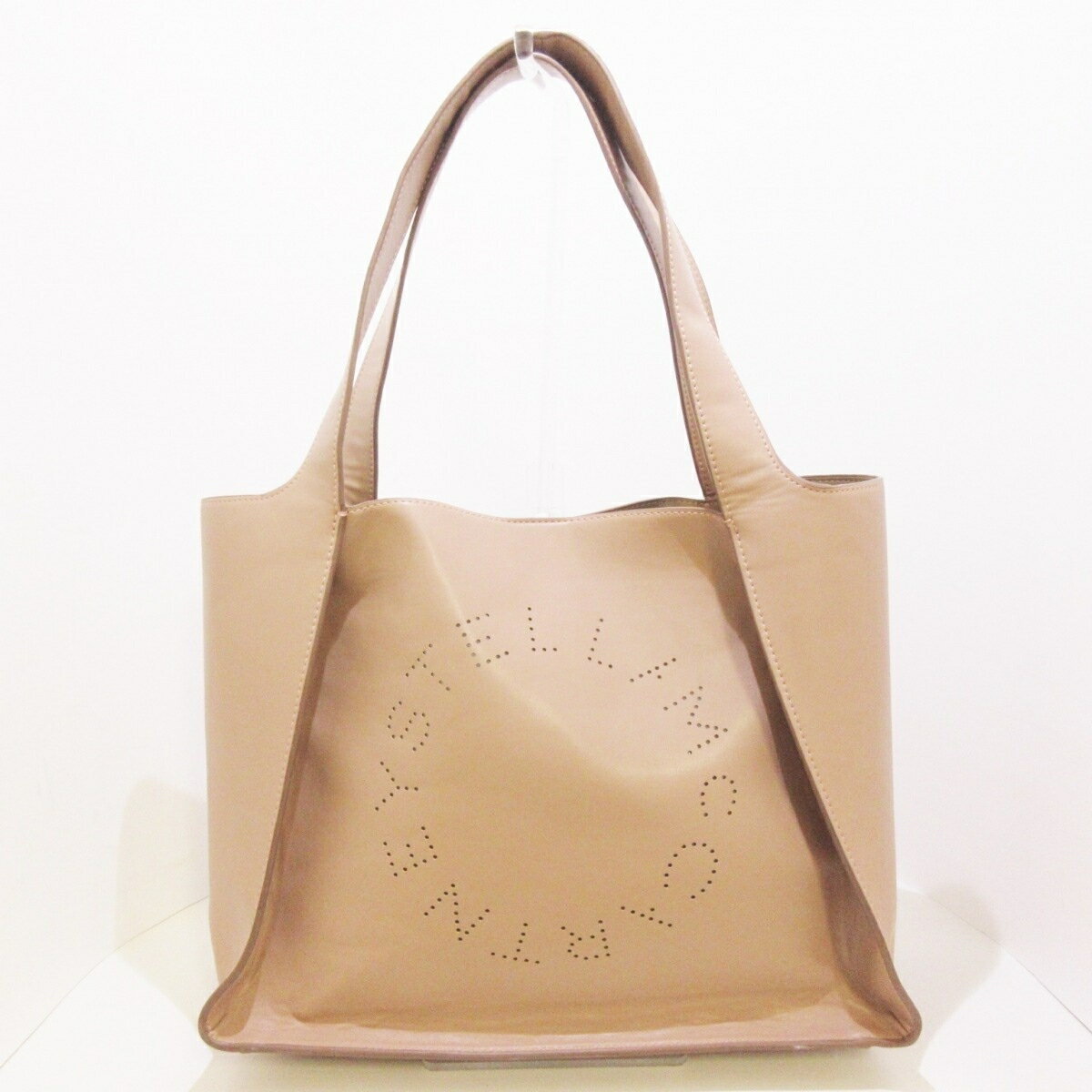 【新着】【中古】stellamccartney(ステラマッカートニー) ステラロゴ トートバッグ ピンク 合皮