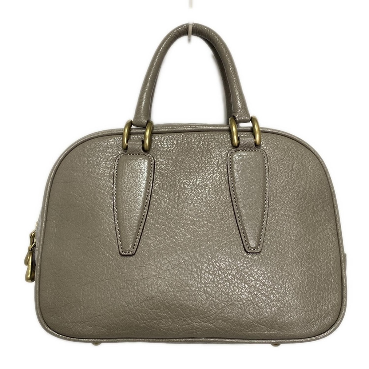 【新着】【中古】TOFF&LOADSTONE(トフアンドロードストーン) ハンドバッグ グレー レザー(4)