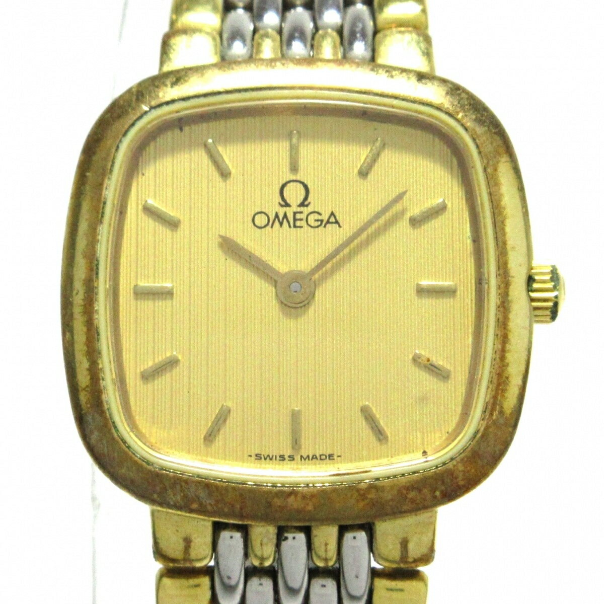 【中古】OMEGA(オメガ) デビル 腕時計 SS ゴールド