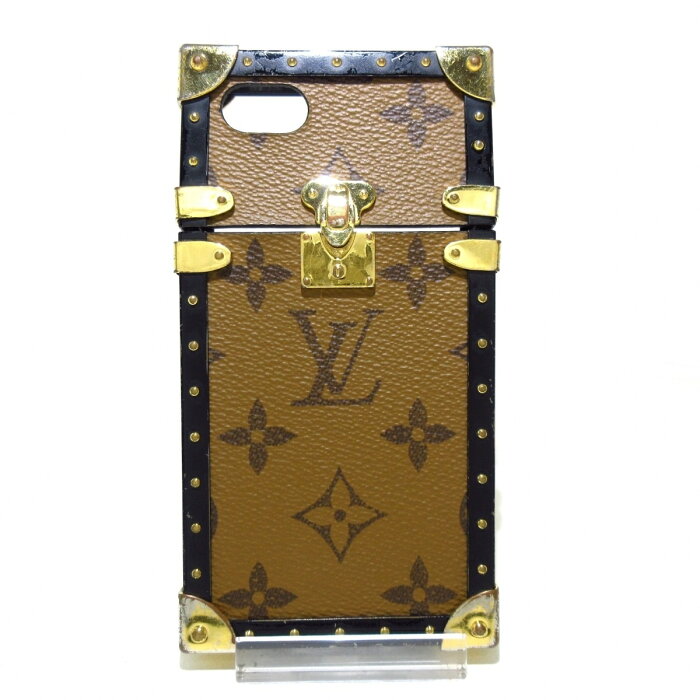 【新着】【中古】LOUIS VUITTON(ルイヴィトン) アイ・トランク IPHONE7 携帯電話ケース モノグラムリバース モノグラム・リバース キャンバス