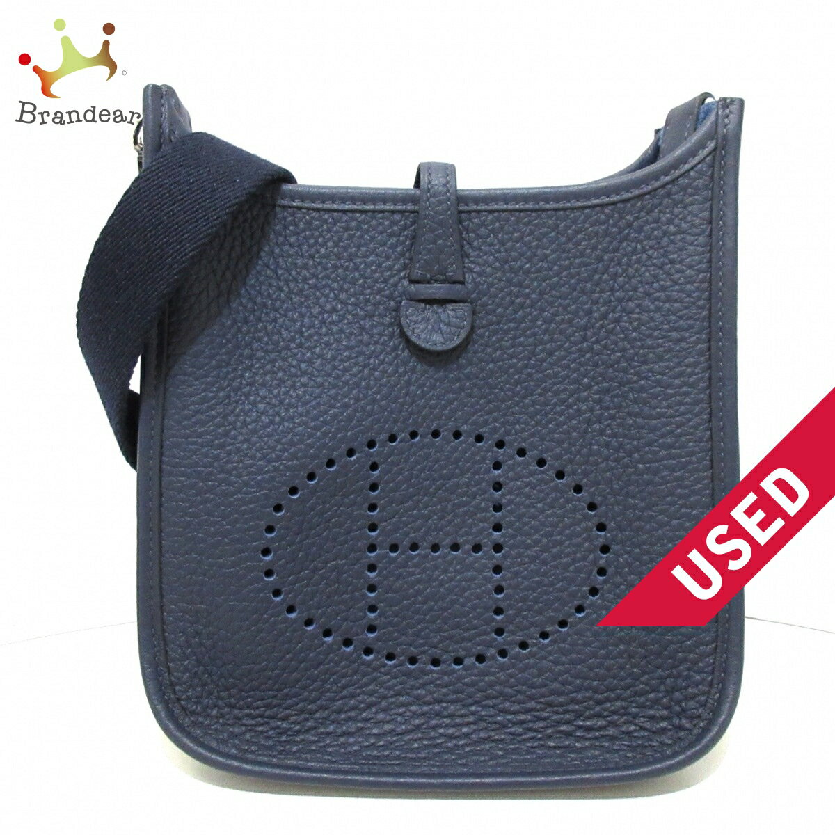 【新着】【中古】HERMES(エルメス) エブリンTPM アマゾン ショルダーバッグ シルバー金具 ブルーニュイ トリヨンクレマンスのサムネイル