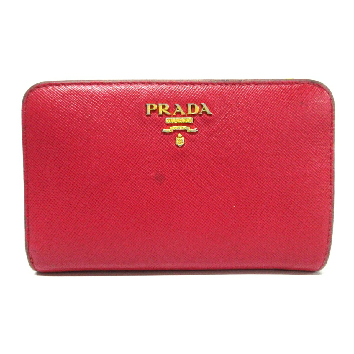 PRADA(プラダ) 2つ折り財布 ピンク レザー