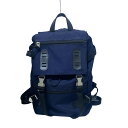【中古】MAKAVELIC(マキャベリック) リュックサック ダークネイビー×黒