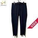 【中古】MONCLER(モンクレール) PANTALONE SPORTIVO パンツ スラックス ダークネイビー