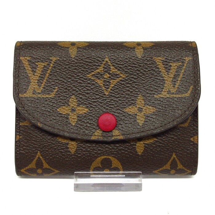 【新着】【中古】LOUIS VUITTON(ルイヴィトン) ポルトモネロザリ コインケース フューシャ モノグラム・キャンバス