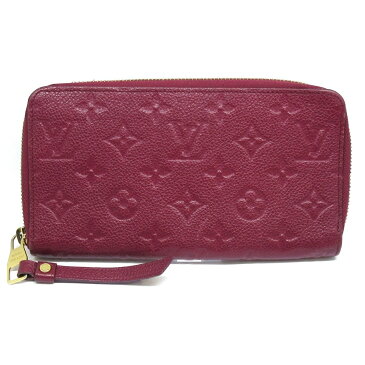 【新着】【中古】LOUIS VUITTON(ルイヴィトン) ポルトフォイユ・スクレット ロン 長財布 イニシャル刻印 オロール モノグラム・アンプラント レザー