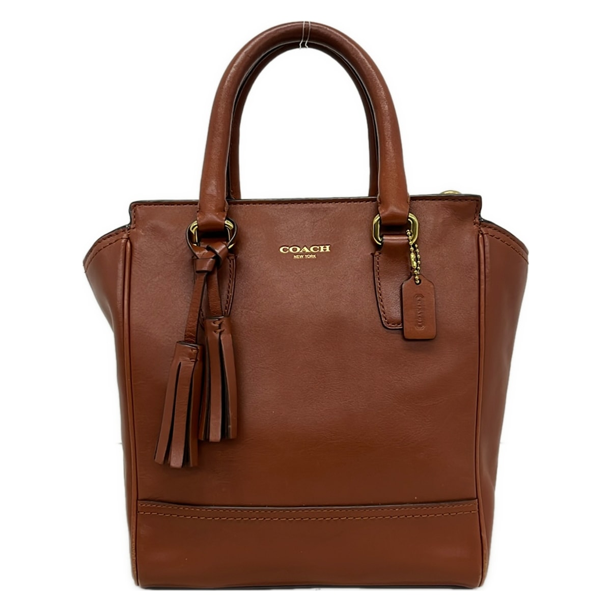 COACH - 【新着】【中古】COACH(コーチ) ハンドバッグ ダークブラウン レザー