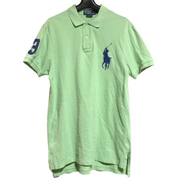 【新着】【中古】POLObyRalphLauren(ポロラルフローレン) ビッグポニー 半袖ポロシャツ ライトグリーン