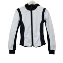 【中古】ADIDAS BY STELLA McCARTNEY(アディダスバイステラマッカートニー) パーカー ジップアップ 白×黒