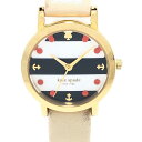 【新着】【中古】Kate spade(ケイトスペード) 腕時計 ボーダー 黒×白 その1