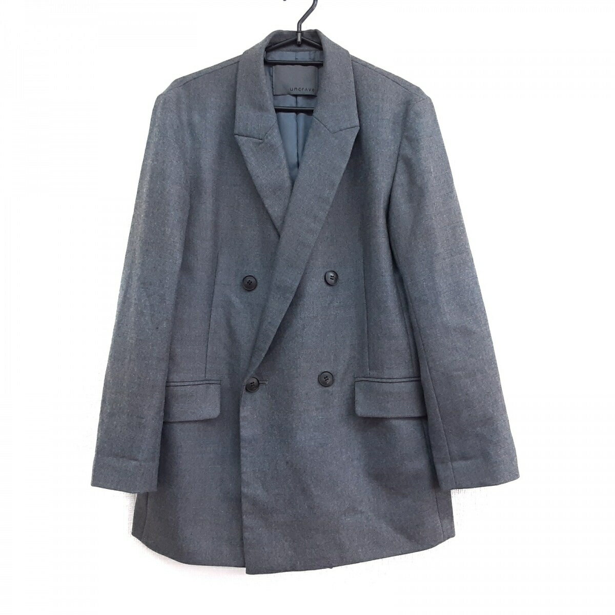 【新着】【中古】uncrave(アンクレイヴ) ジャケット 長袖/ダブル/オールシーズン ダークグレーのサムネイル
