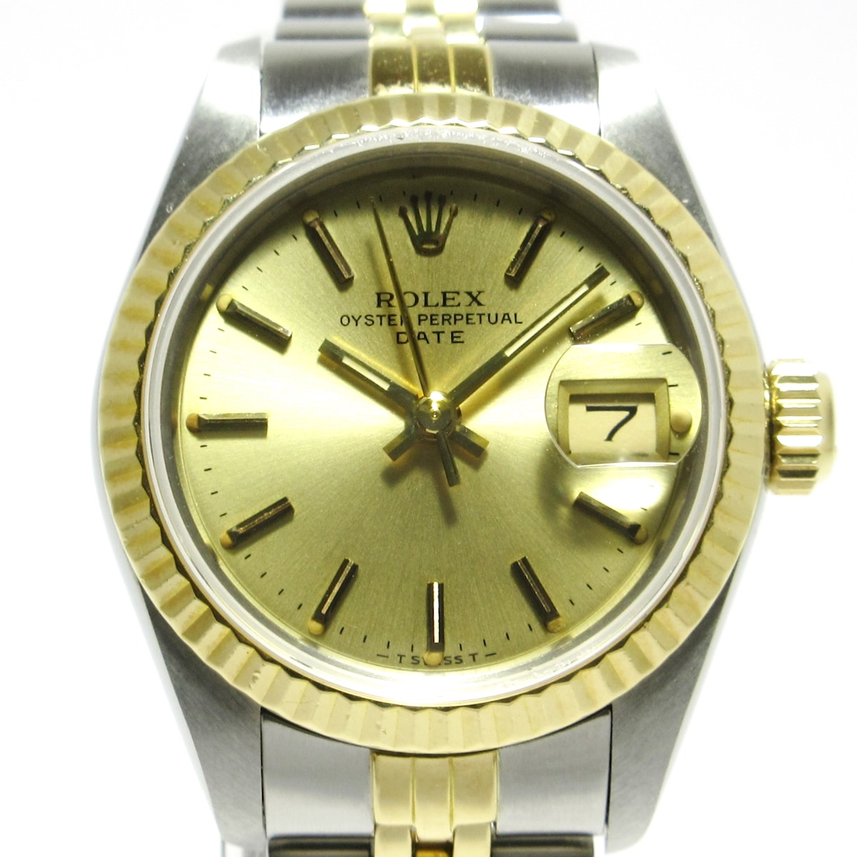 【中古】ROLEX(ロレックス) デイトジャスト 腕時計 SS×K18YG/16コマ ゴールド