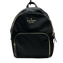 【中古】Kate spade(ケイトスペード) リュックサック 黒 レザー