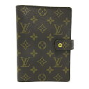 【中古】LOUIS VUITTON(ルイヴィトン) アジェンダMM 手帳 モノグラム・キャンバス