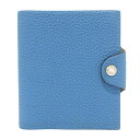 【中古】HERMES(エルメス) ユリスミニ 手帳 ブルージーン