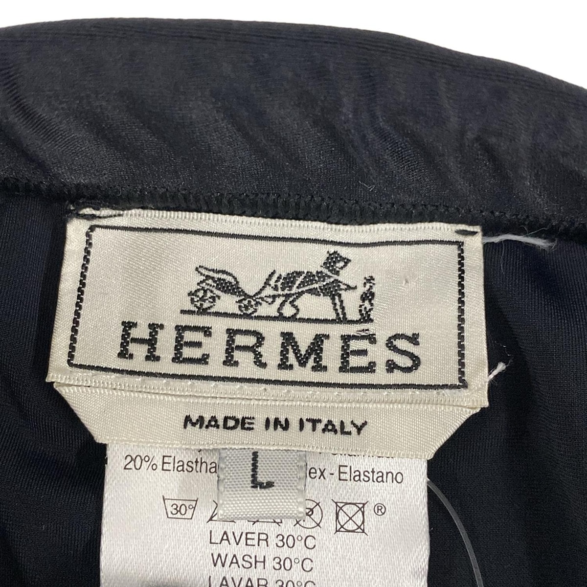 【中古】HERMES(エルメス) 水着 Lサイズ 黒