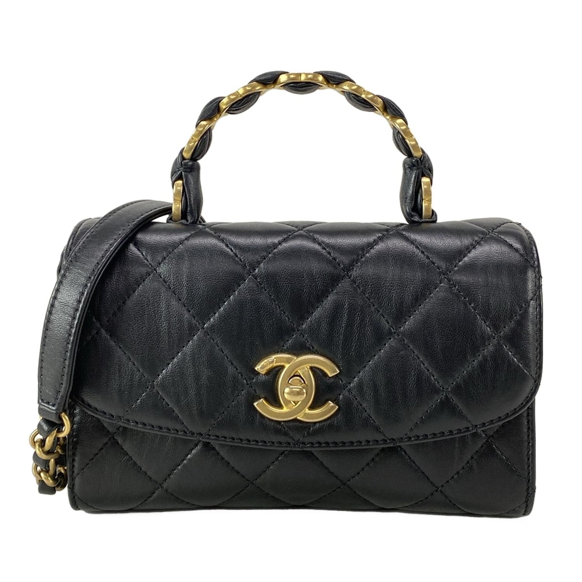 絶妙!春カラー先取り【CHANEL】トップハンドル 楽天市場】シャネルトップハンドルの通販