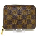 【新着】【中古】LOUIS VUITTON(ルイヴィトン) ジッピーコインパース コインケース エベヌ ダミエ・キャンバス