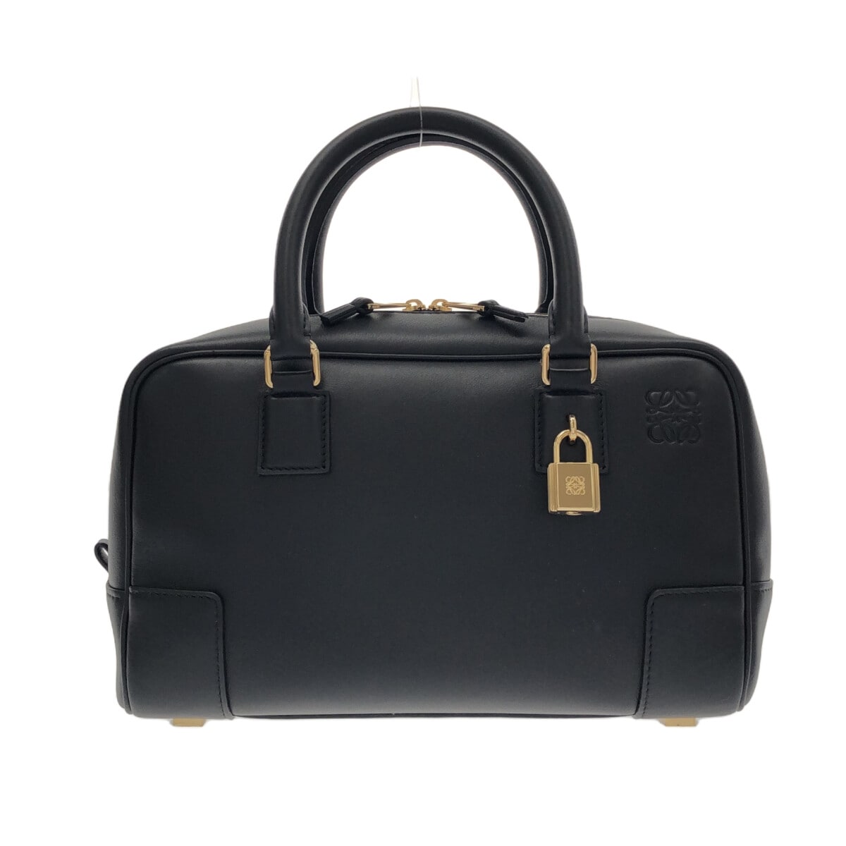 【新着】【中古】LOEWE(ロエベ) アマソナ 23 ハンドバッグ 黒 ナッパレザー