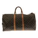 【中古】LOUIS VUITTON(ルイヴィトン) キーポル55 ボストンバッグ モノグラム・キャンバス