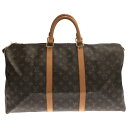 【中古】LOUIS VUITTON(ルイヴィトン) キーポル50 ボストンバッグ モノグラム・キャンバス