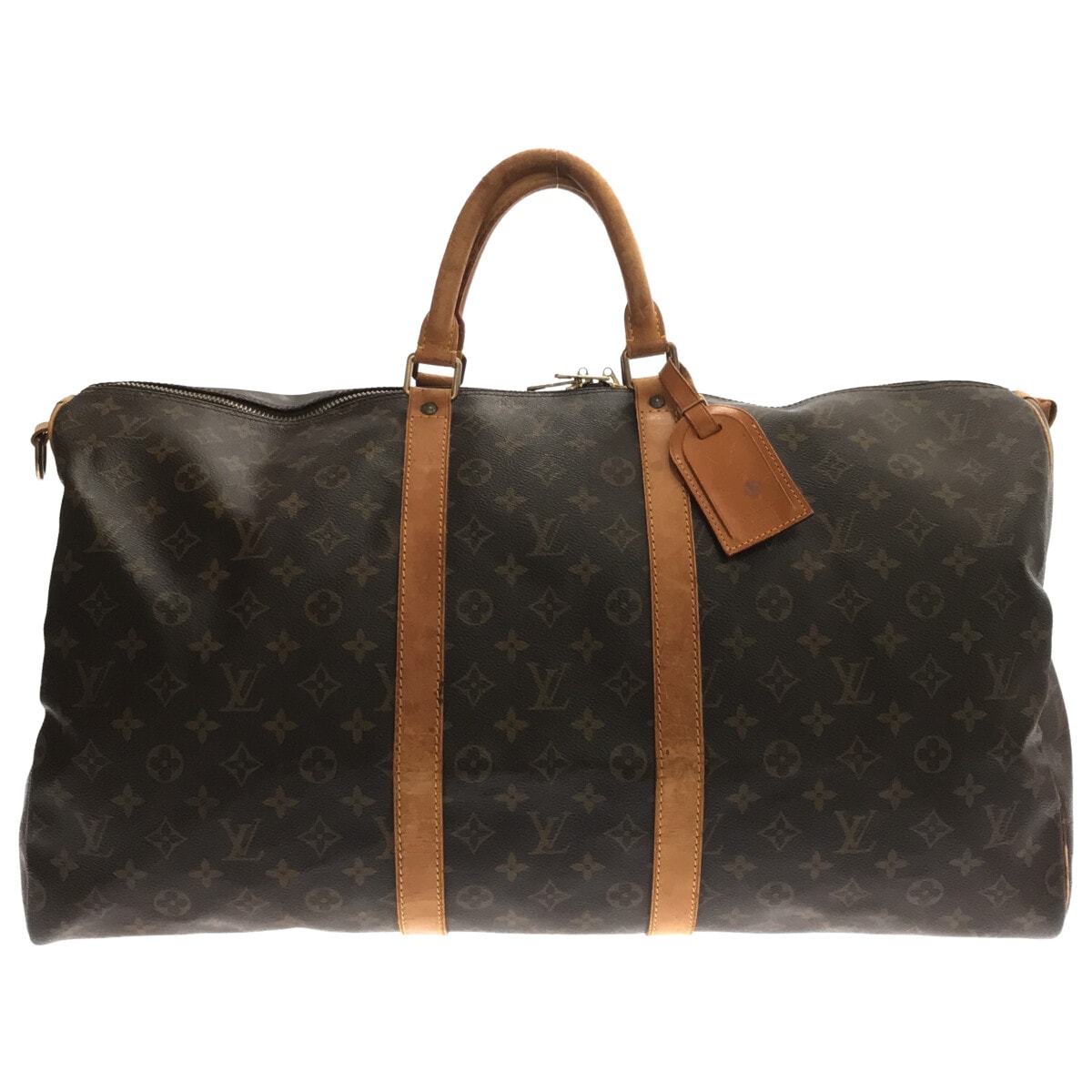 【新着】【中古】LOUIS VUITTON(ルイヴィトン) キーポル・バンドリエール55 ボストンバッグ モノグラム・キャンバス