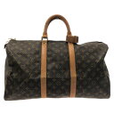 【中古】LOUIS VUITTON(ルイヴィトン) キーポル50 ボストンバッグ モノグラム・キャンバス