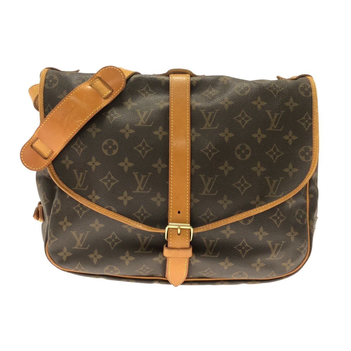 【新着】【中古】LOUIS VUITTON(ルイヴィトン) ソミュールGM ショルダーバッグ モノグラム キャンバス